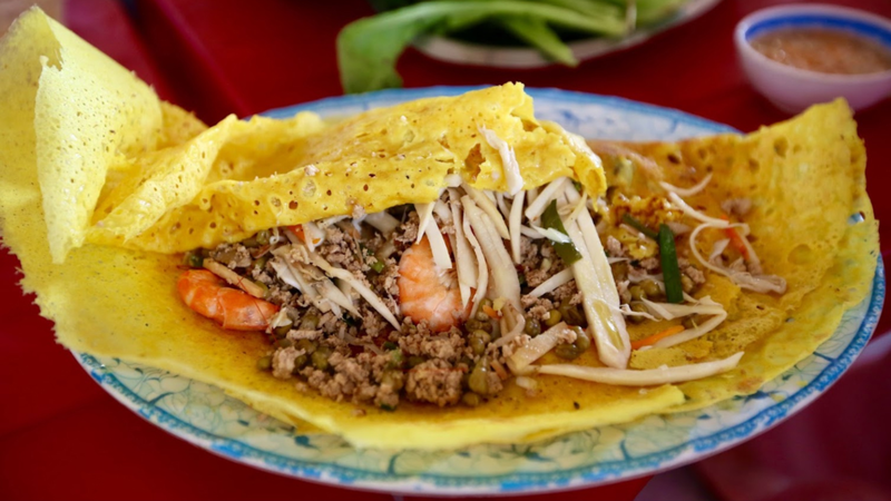 Bánh xèo củ hủ dừa là món gì?