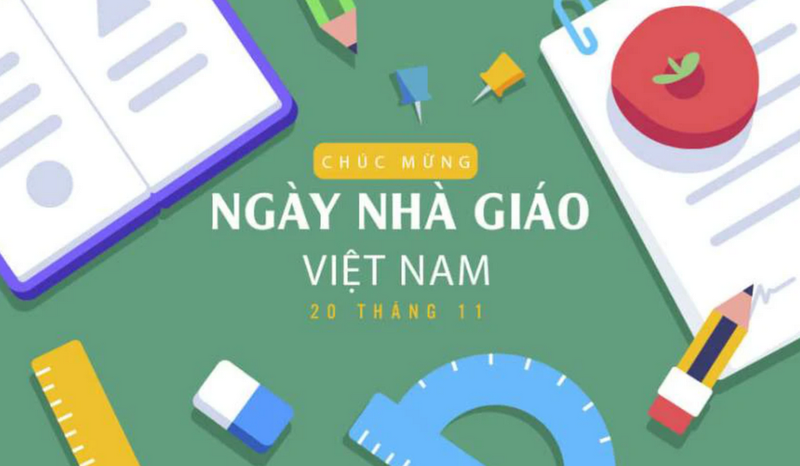Thiết kế banner 20/11 chủ đề hành động