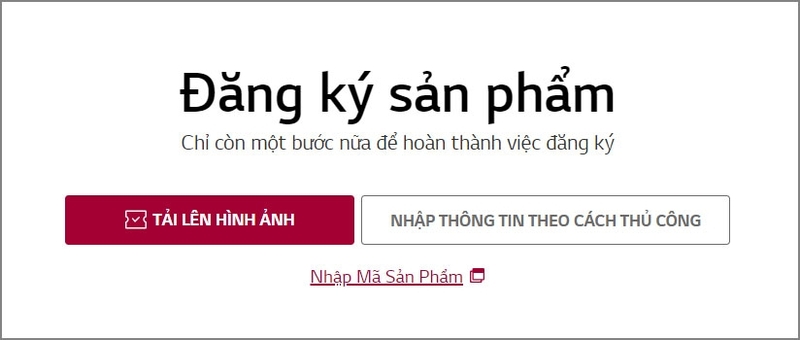 bảo hành tủ lạnh LG - đăng ký