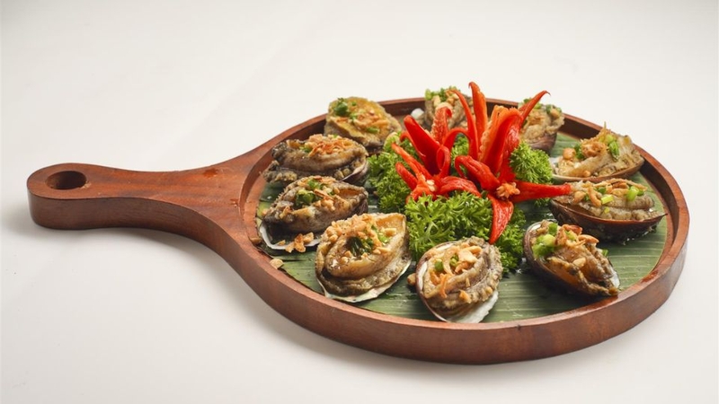 bào ngư nướng mỡ hành 5