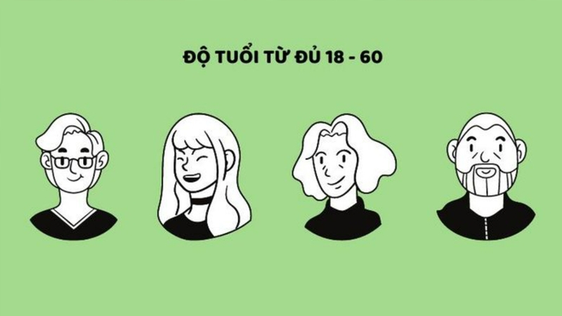 Hiến máu cần đạt 18 - 60 tuổi