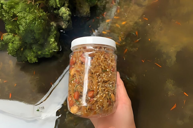 bảo quản cá cơm rang đậu phộng