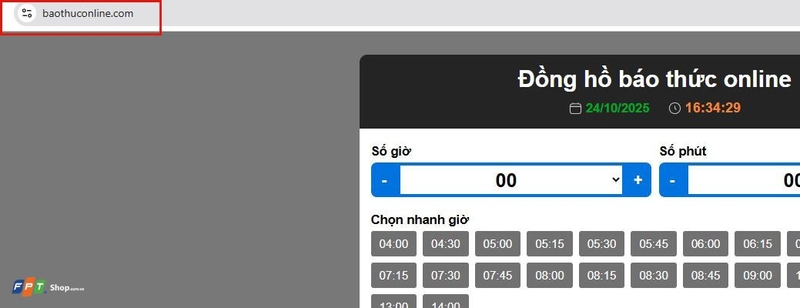 báo thức online trên máy tính (ảnh 5)