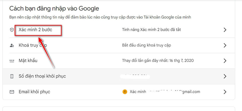Bảo vệ tài khoản Gmail 4