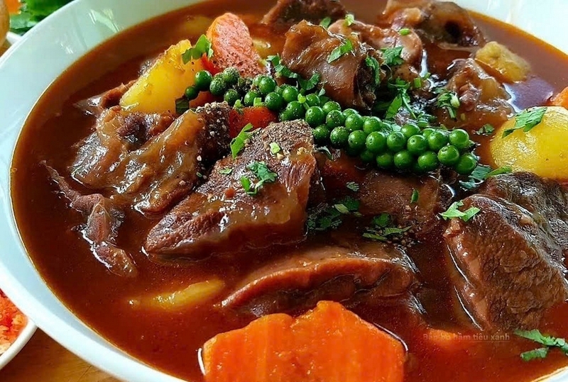 bắp bò hầm nước dừa ảnh 7