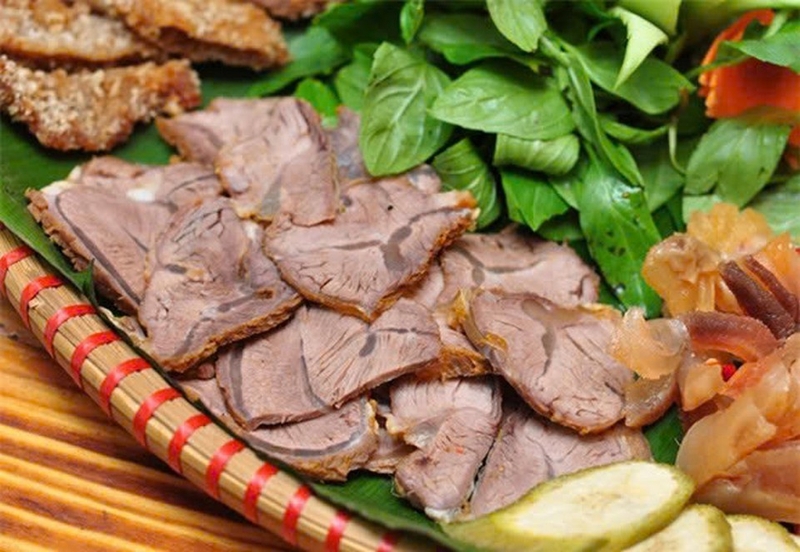 bắp bò luộc mắm ảnh 5