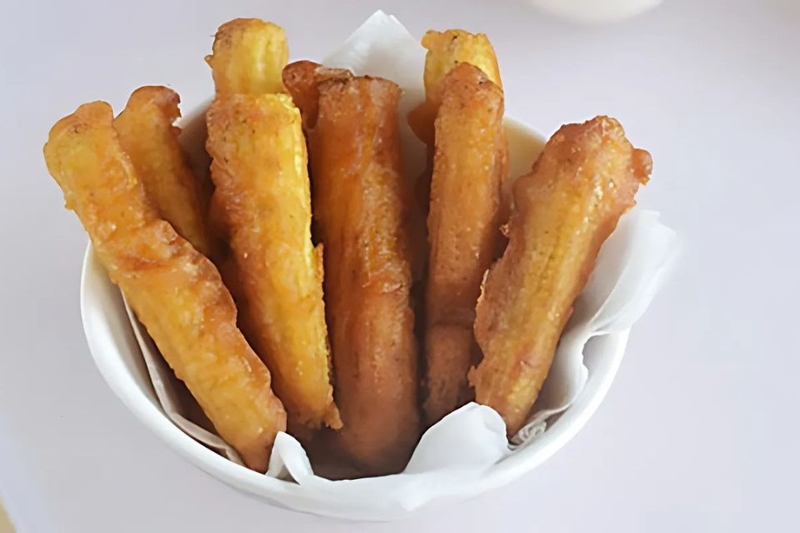 bắp non chiên giòn