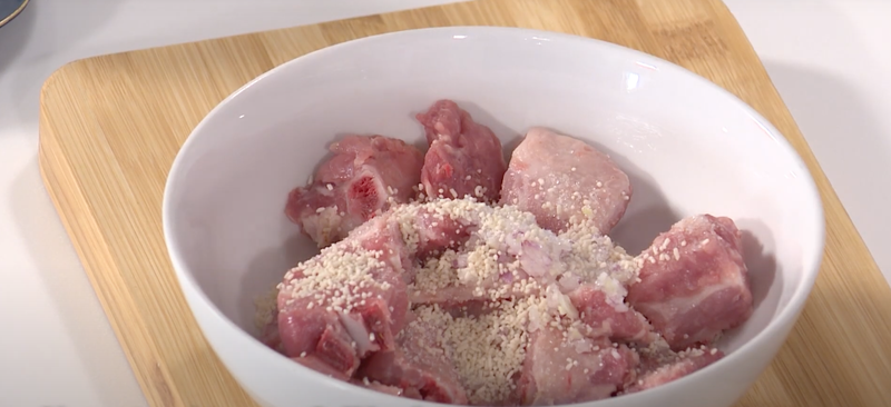 bắp non kho sườn - Hình 3