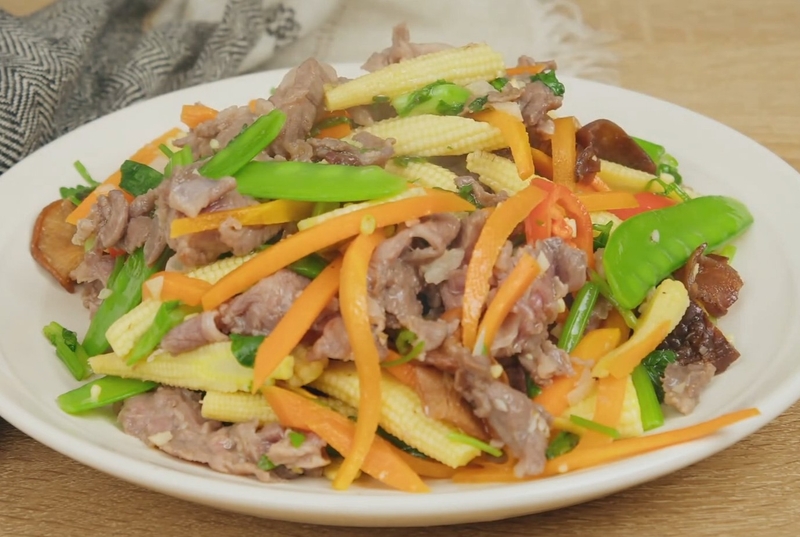 bắp non xào thịt bò hình 12