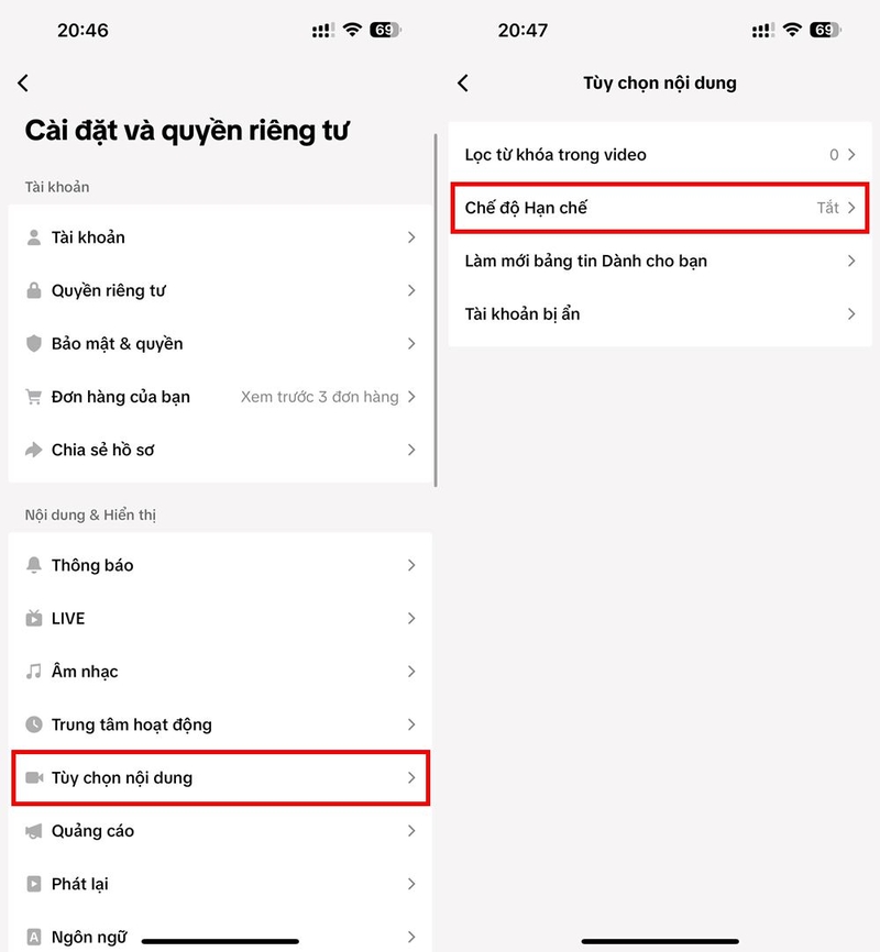 Cách bật chế độ hạn chế trên TikTok ảnh 2