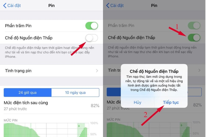 bật chế độ tiết kiệm pin trên iPhone 6s Plus (ảnh 4)