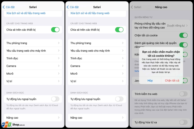 Bật Cookie trình duyệt ảnh 19