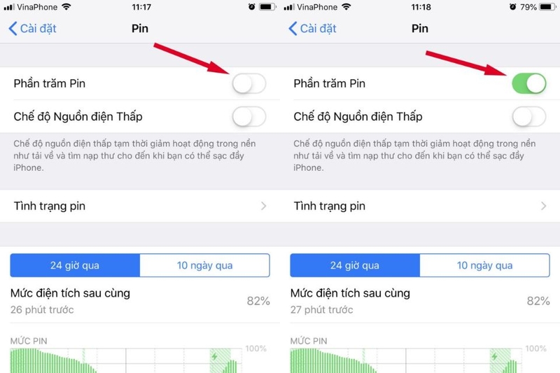 bật hiển thị phần trăm pin trên iPhone 8 Plus (ảnh 5)