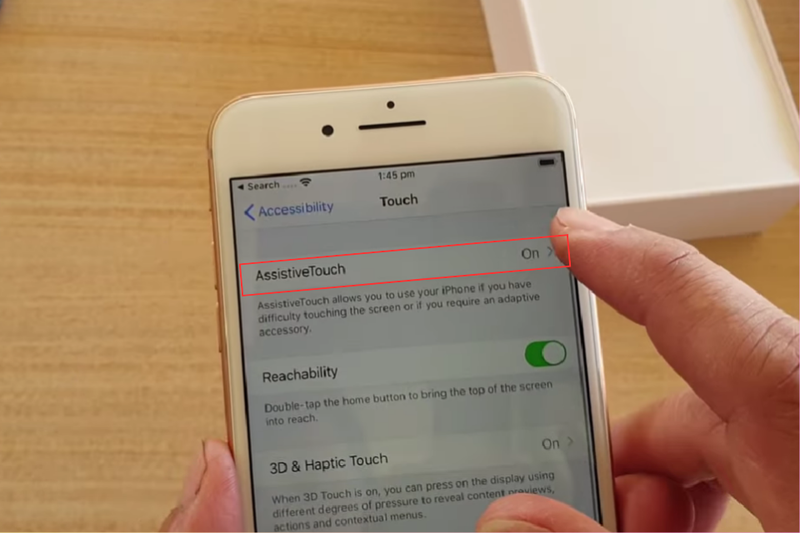 bật nút trợ năng AssistiveTouch 3