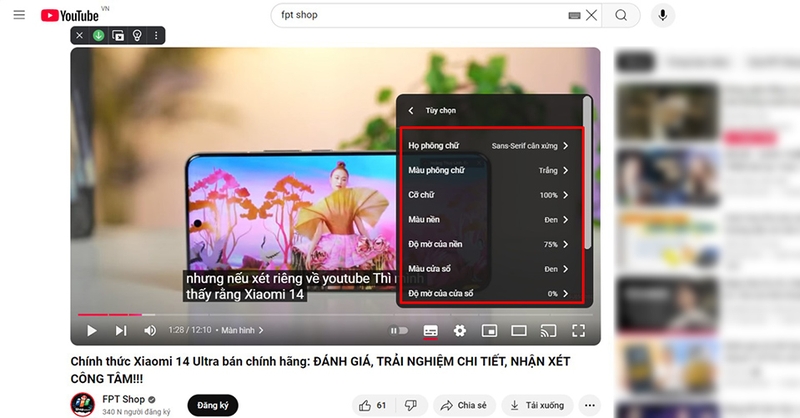 Hướng dẫn chi tiết cách bật phụ đề YouTube​ (hình 14)
