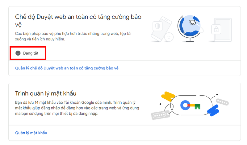 Cách bật tính năng Duyệt web an toàn (Safe Browsing) trên máy tính ảnh 1