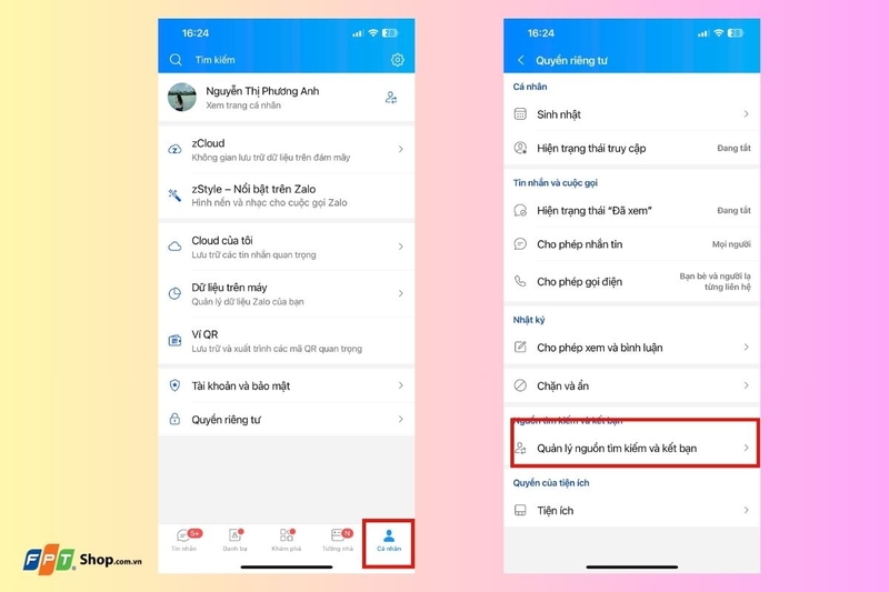 Bật/tắt chế độ tự động kết bạn trên Zalo từ danh bạ điện thoại (ảnh 3)