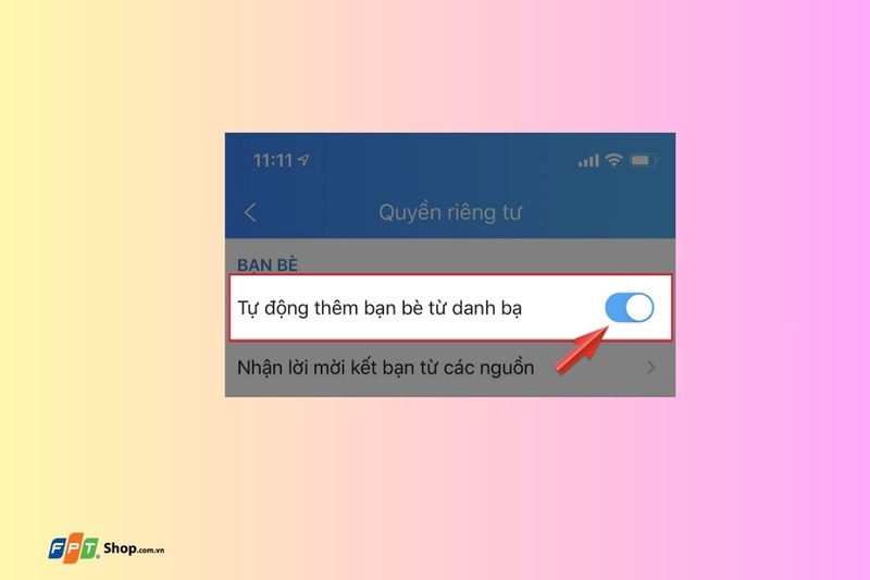 Bật/tắt chế độ tự động kết bạn trên Zalo từ danh bạ điện thoại (ảnh 4)