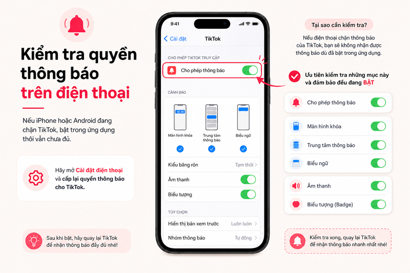 Bật thông báo tài khoản TikTok đang follow ảnh 7