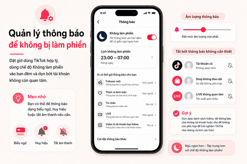 Bật thông báo tài khoản TikTok đang follow ảnh 8