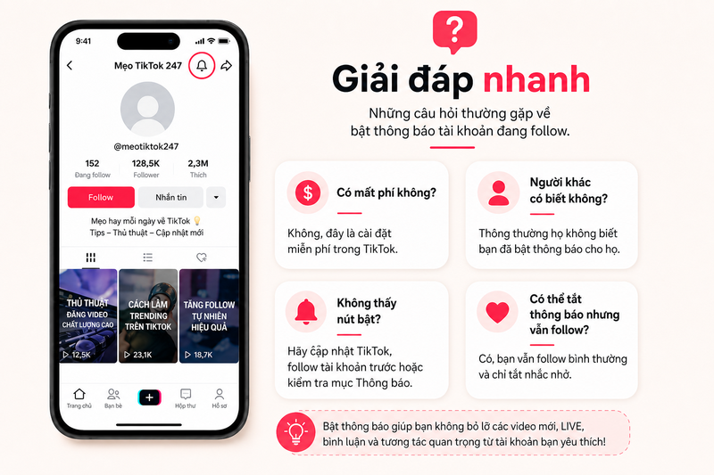 Bật thông báo tài khoản TikTok đang follow ảnh 10