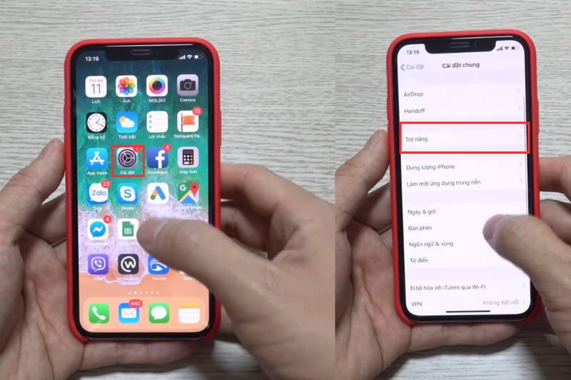 bật trợ năng AssistiveTouch trên iPhone X (2)