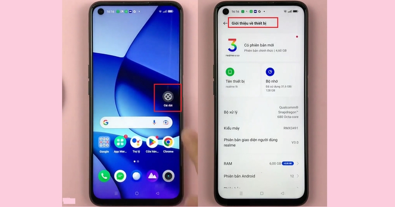 bật tùy chọn nhà phát triển trên realme hình 4