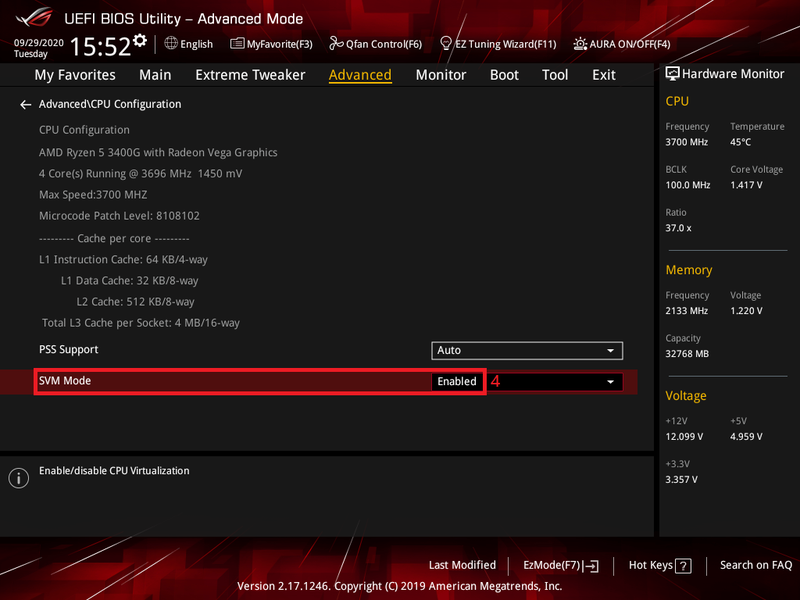 bật vt main asus 8