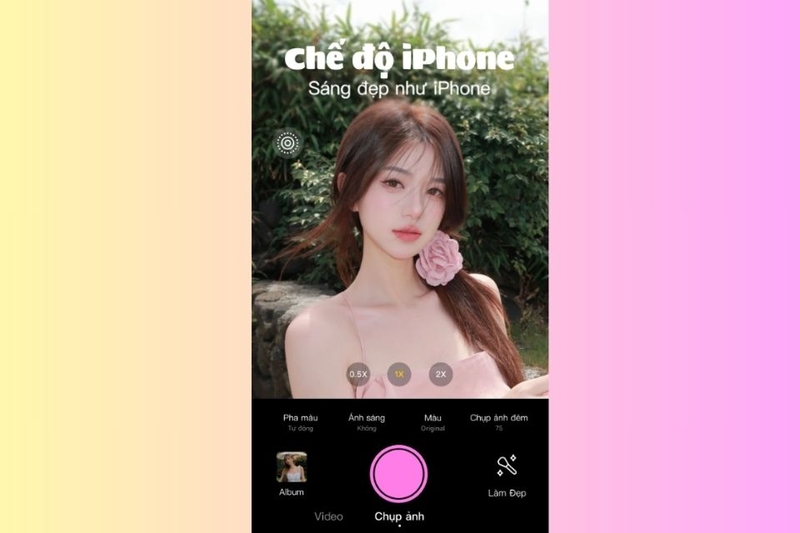 Chế độ iPhone (iPhone Mode) trên app