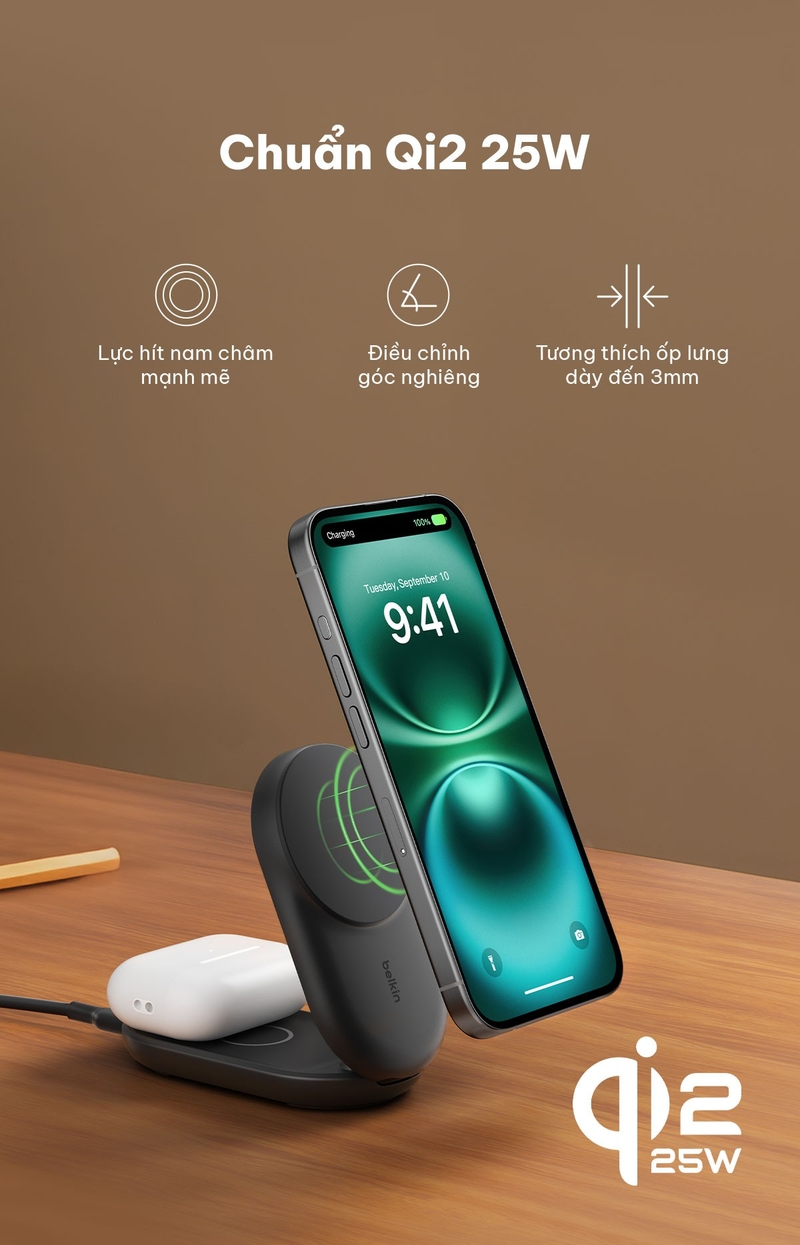 Belkin ra mắt đế sạc không dây hỗ trợ sạc nhanh ảnh 1