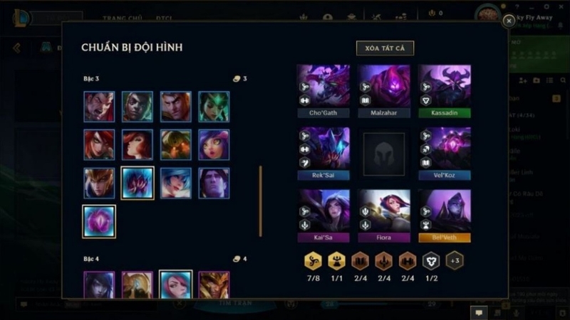 Đội hình Bel'veth Hư Không là sự kết hợp giữa một Nữ Vương cùng các hệ Hư Không