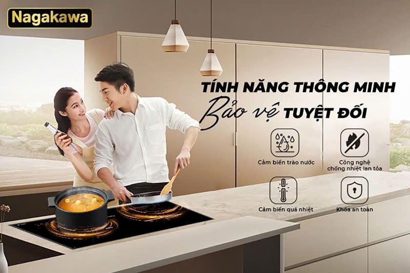 Bếp điện từ đôi Nagakawa NAG1214M (hình 8)