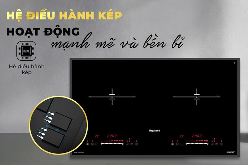 Bếp điện từ đôi Nagakawa NAG1214M (hình 5)