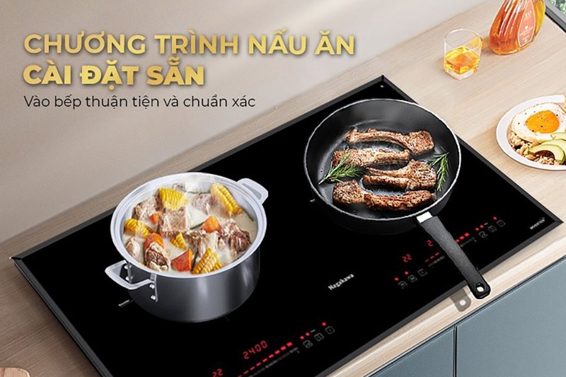 Bếp điện từ đôi Nagakawa NK2C15MB (hình 6)