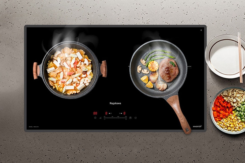 Bếp điện từ đôi Nagakawa UltraSlim NK2C21M (hình 4)