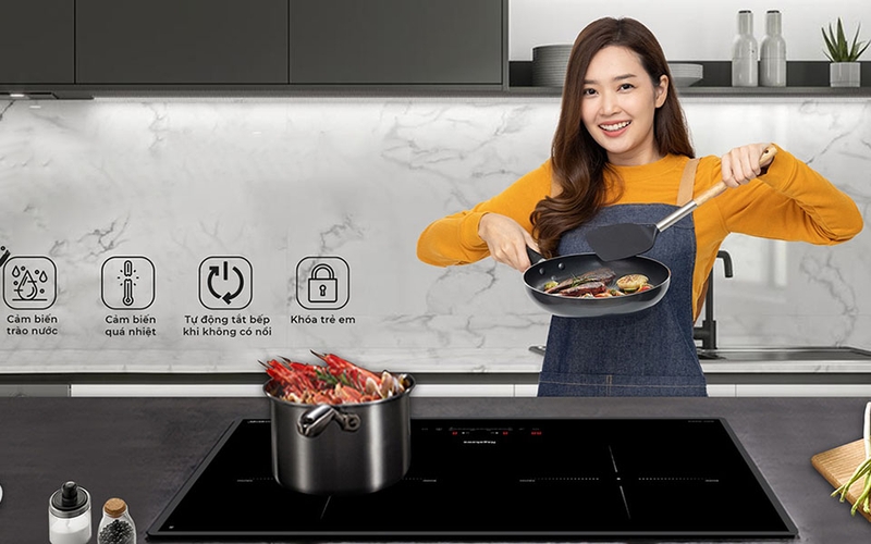 Bếp điện từ đôi Nagakawa UltraSlim NK2C21M (hình 8)