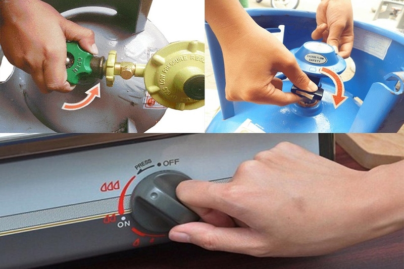 C&aacute;c bước tắt bếp gas đ&uacute;ng c&aacute;ch