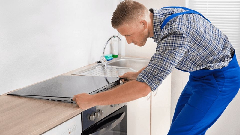 Bếp hồng ngoại báo lỗi H2 4