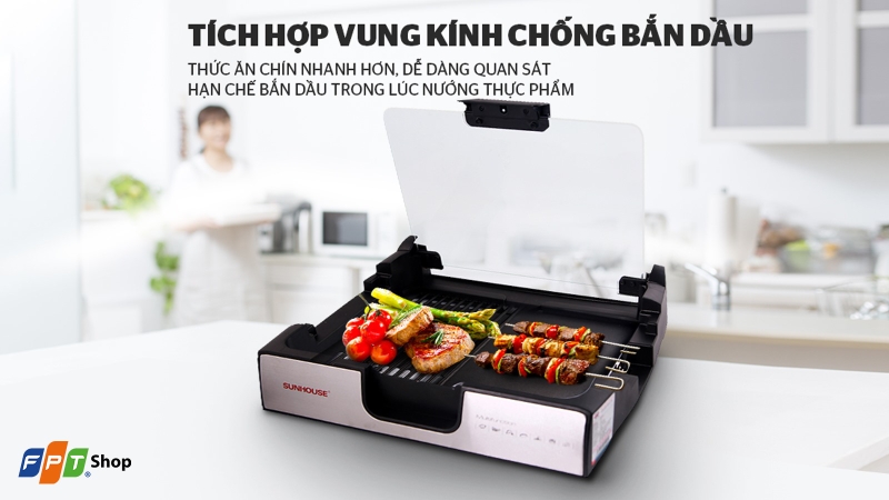 bep nuong dien 1500w sunhouse shd4603