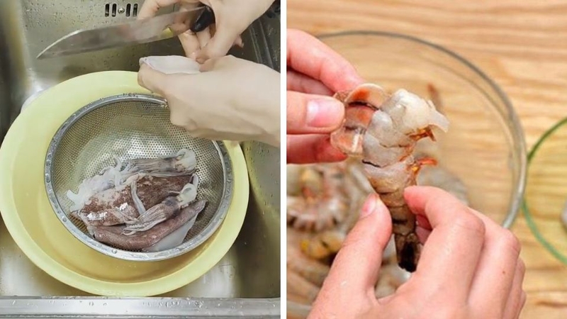 Bí đỏ hấp hải sản 3