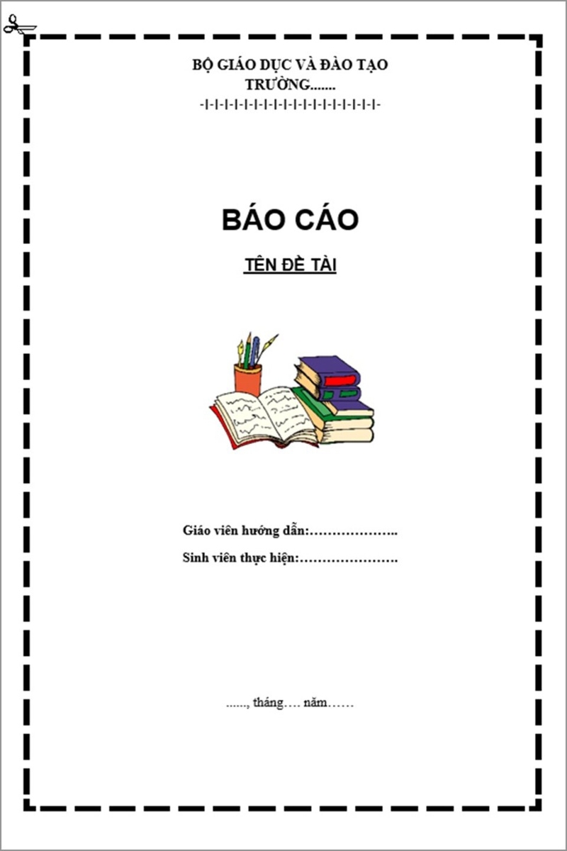 Mẫu bìa Word đẹp, độc đáo số 2