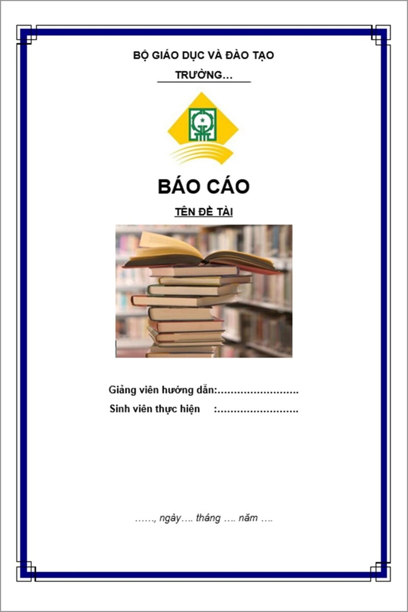 Mẫu bìa Word đẹp, độc đáo số 3