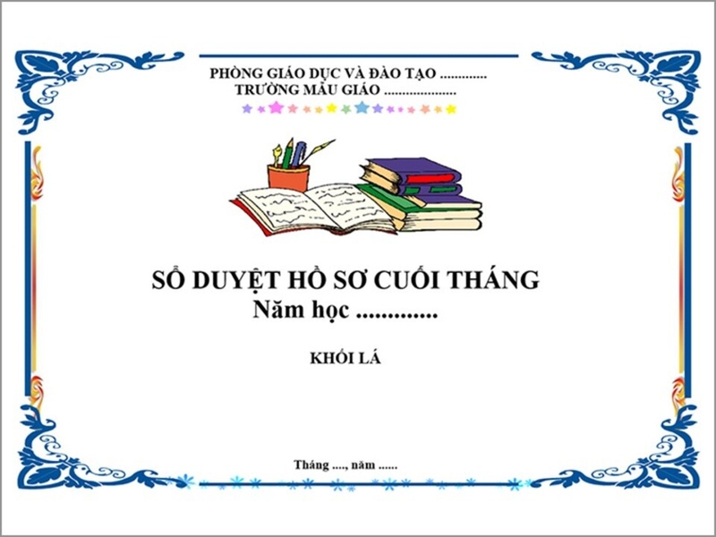 Mẫu bìa Word ngang đẹp số 3