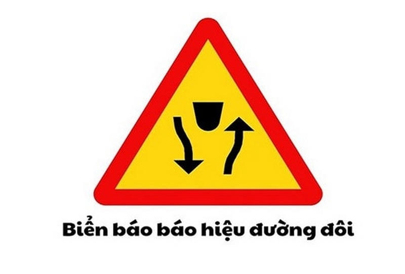Biển báo hiệu đường đôi ảnh 3