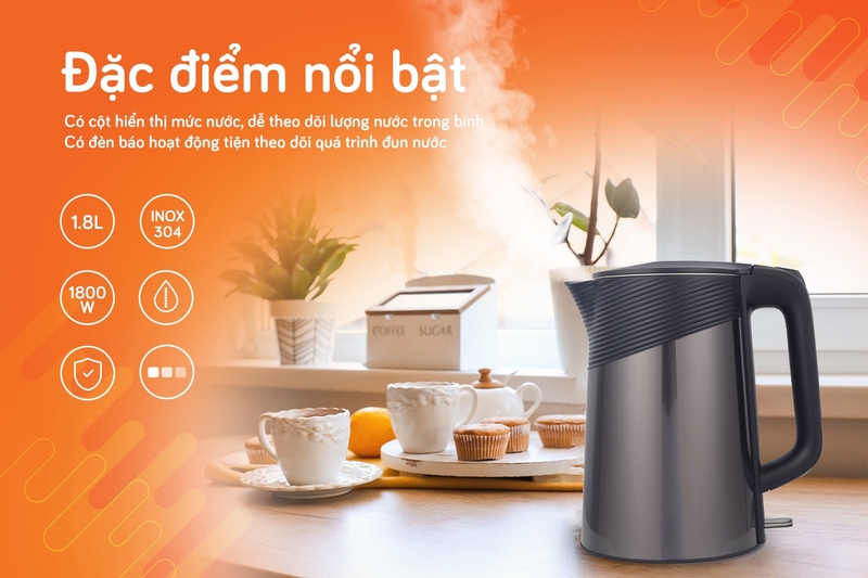 Bình đun siêu tốc Unie (ảnh 1)