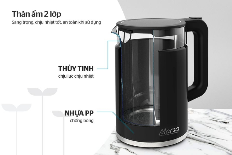 Bình đun siêu tốc Sunhouse 1.7L SHD1330