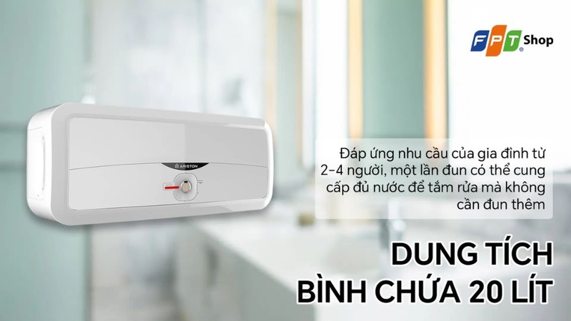 bình nóng lạnh Ariston sáng cả 2 đèn 5