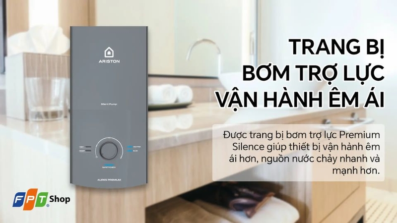 bình nóng lạnh Ariston sáng cả 2 đèn 6