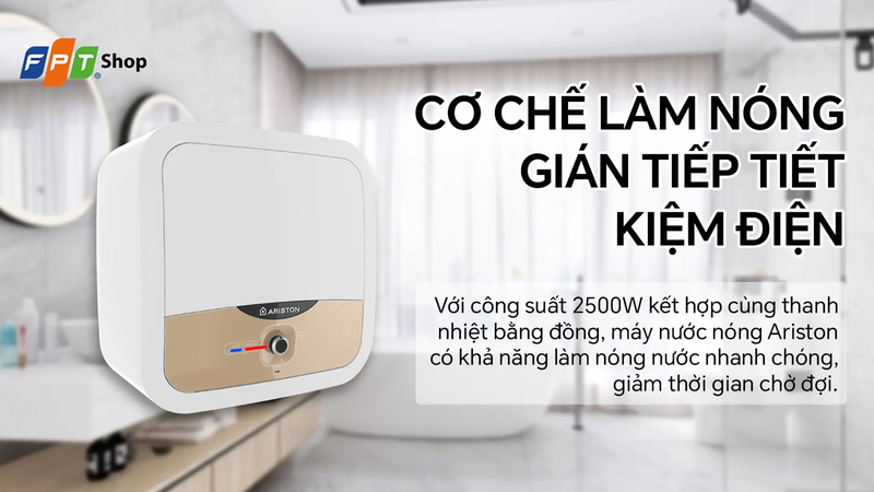 bình nóng lạnh Ariston ngang 5