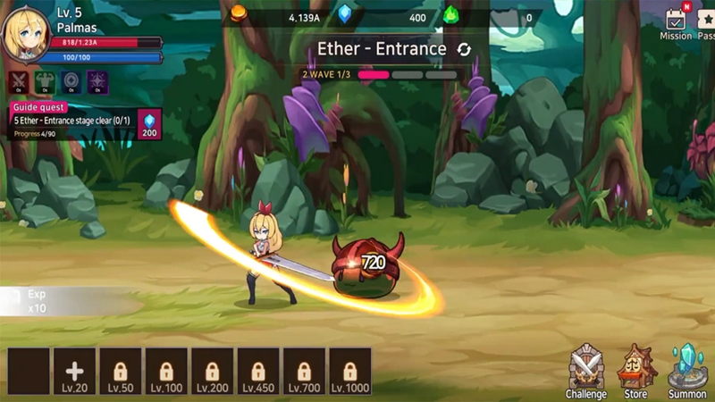 Blade Girl: Idle RPG sở hữu đồ họa anime